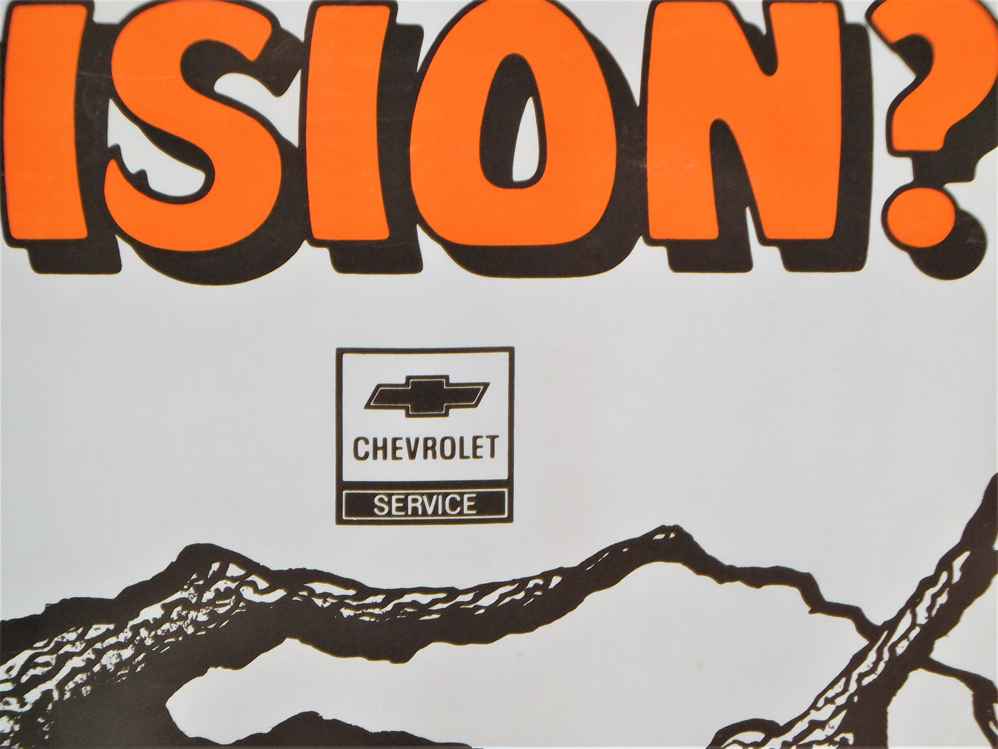 STK 10236 Chevrolet Service "Bad Vision?" Framed Poster