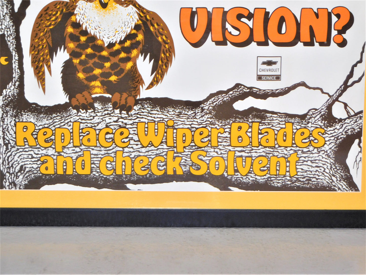 STK 10236 Chevrolet Service "Bad Vision?" Framed Poster