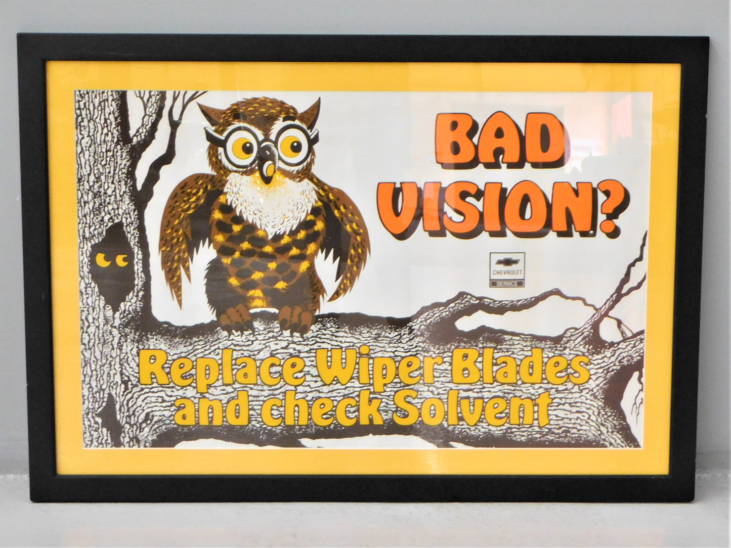 STK 10236 Chevrolet Service "Bad Vision?" Framed Poster