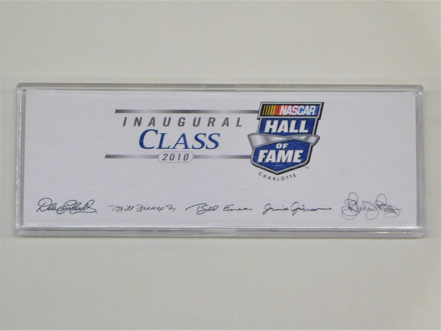 STK 10270 2010 NASCAR Hall of Fame Grand Opening Commemorative Ticket