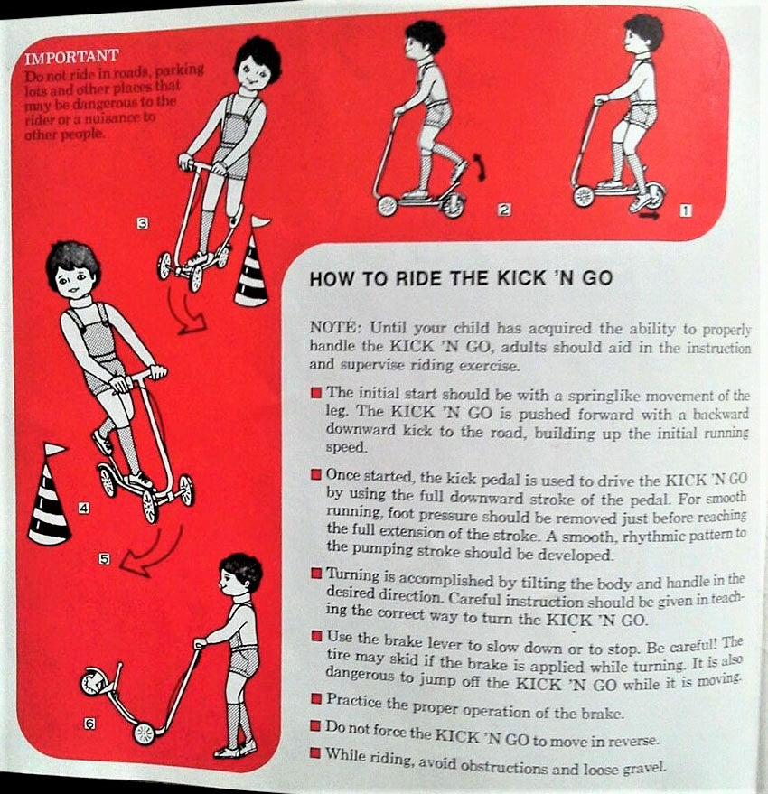 Honda Red Kick-N-Go Scooter