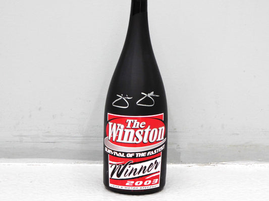 2003 The Winston Winner Autographed Champagne Bottle