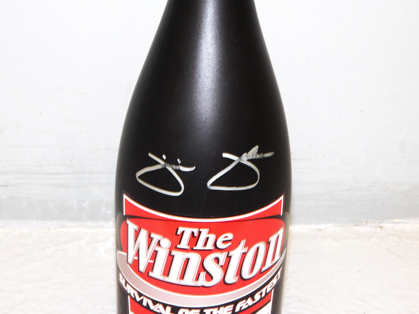 2003 The Winston Winner Autographed Champagne Bottle