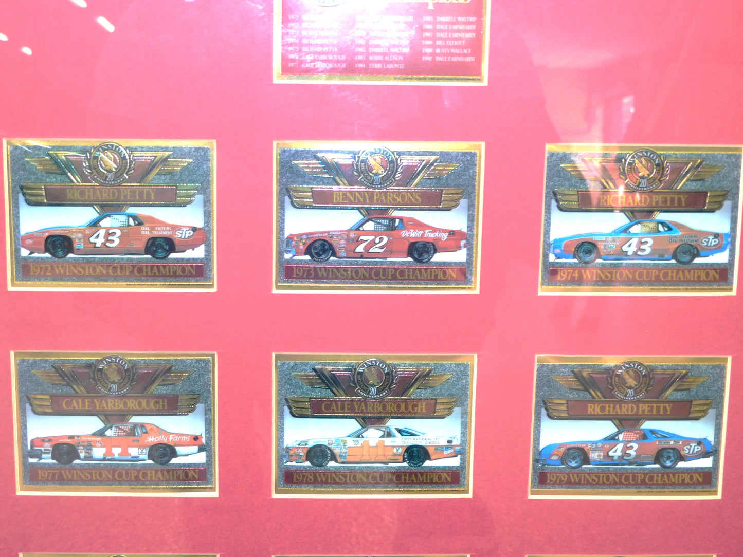 1991 20 Years of Winston Cup Champions
