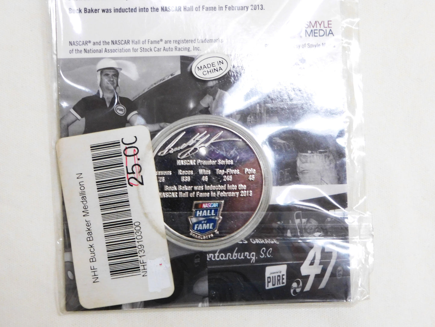 STK 10416 Buck Baker Commemorative Medallion