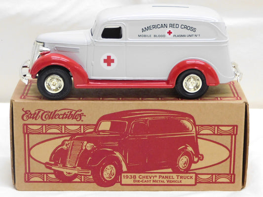 STK 10419 1995 Ertl Collectible American Red Cross 1938 Chevrolet Panel Truck