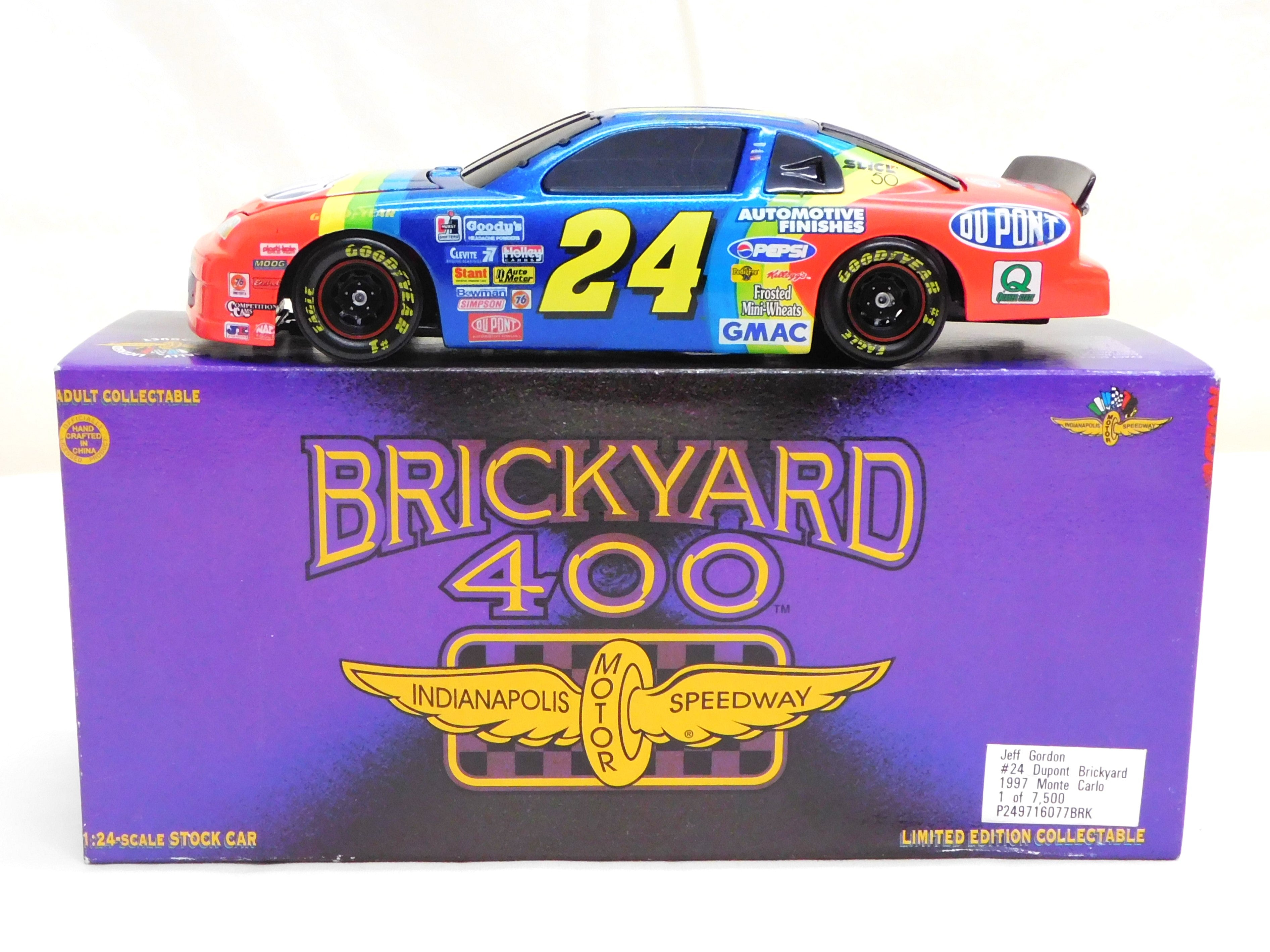 STK 10421 1997 Brickyard 400 Jeff Gordon Diecast with Autographed