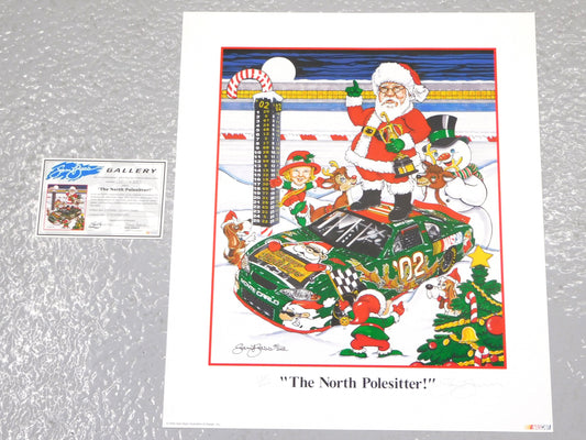 STK 10497 2002 "The North Polesitter" Sam Bass Holiday Autographed Limited Edition Print