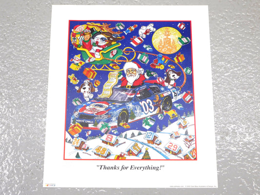 STK 10498 2003 "Thanks for Everything" Sam Bass Holiday Autographed Limited Edition Print