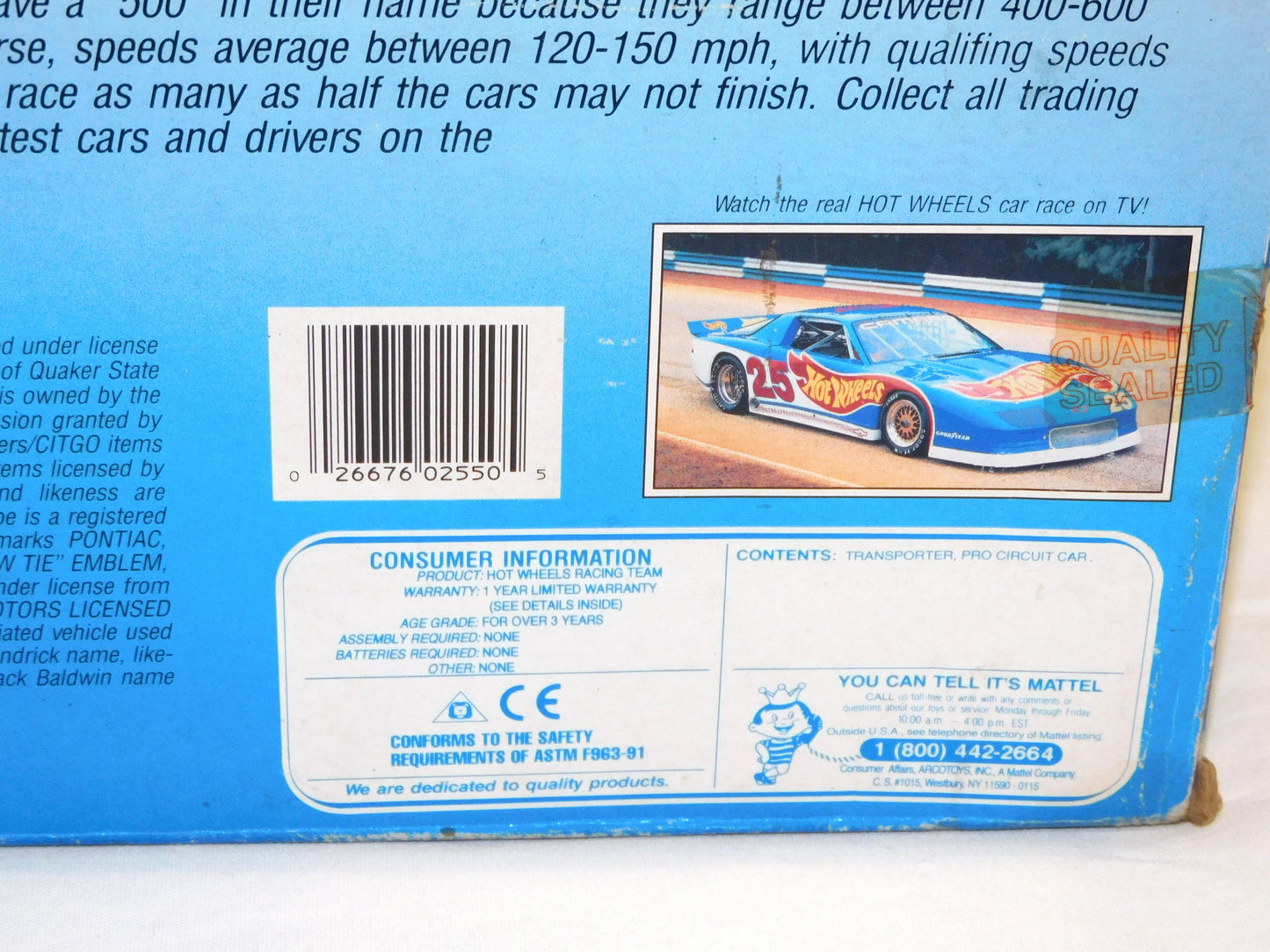 STK 10414 1992 Hot Wheels Pro Circuit Jack Baldwin Racing Team