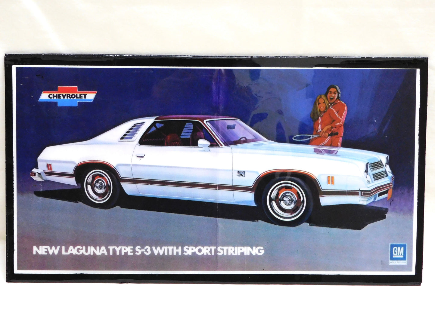 STK 10462 1975 Chevrolet Laguna Ad Sign