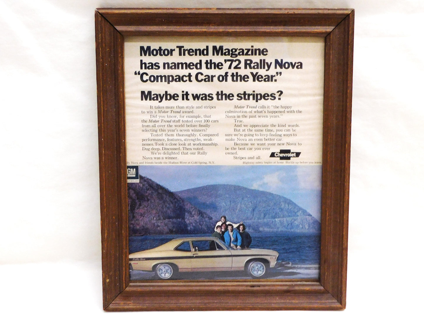 STK 10458 Framed 1972 Nova Magazine Ad