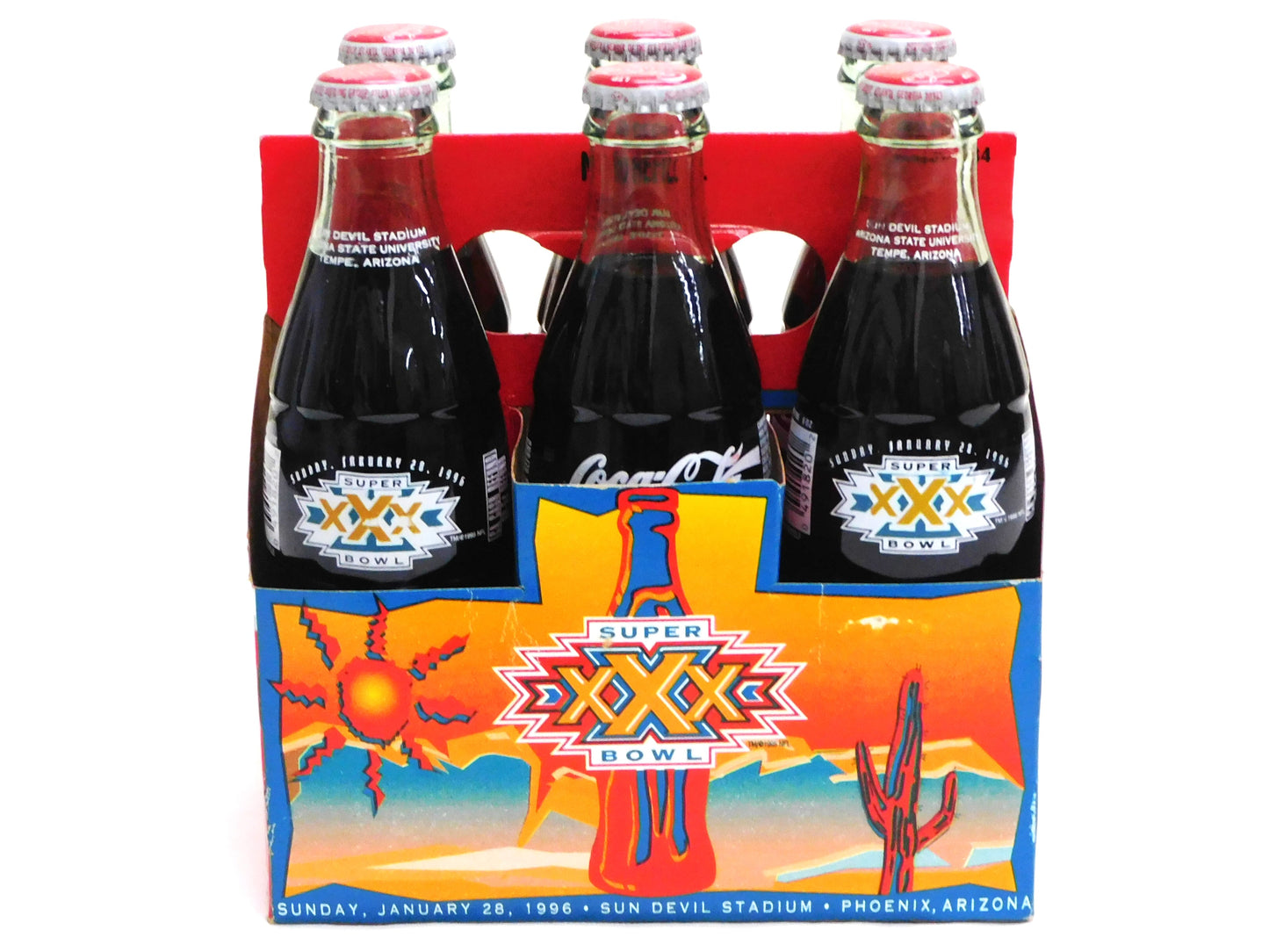 STK 10435 Super Bowl XXX Coca-Cola 6-Pack