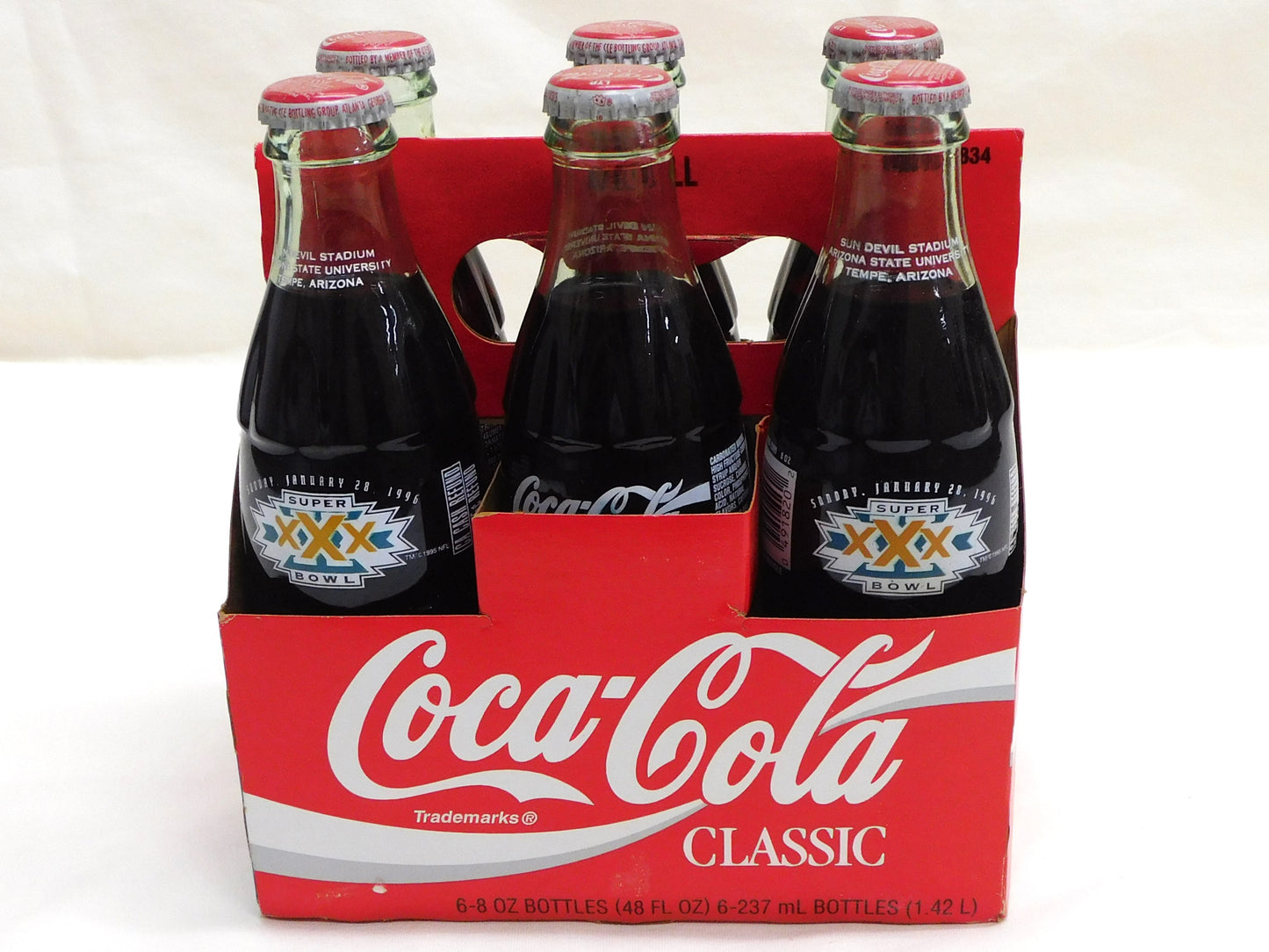 STK 10435 Super Bowl XXX Coca-Cola 6-Pack