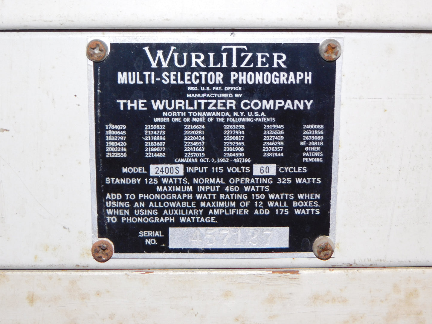 1960 Wurlitzer Jukebox Project