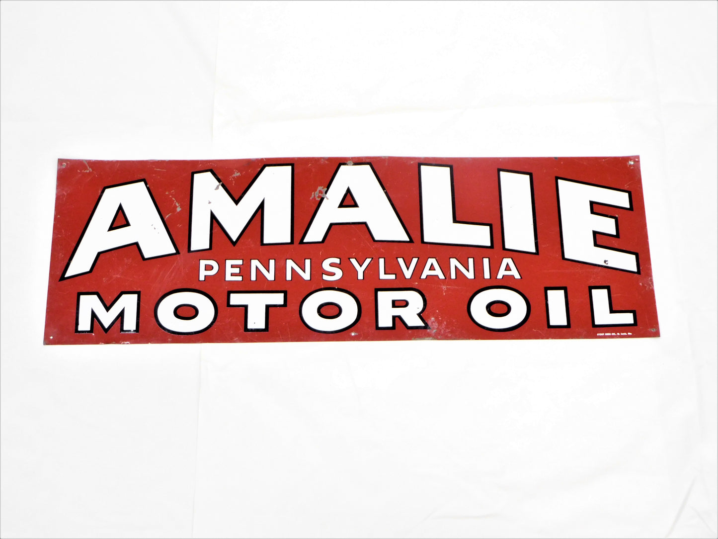 1950s Amalie Motor Oil Sign