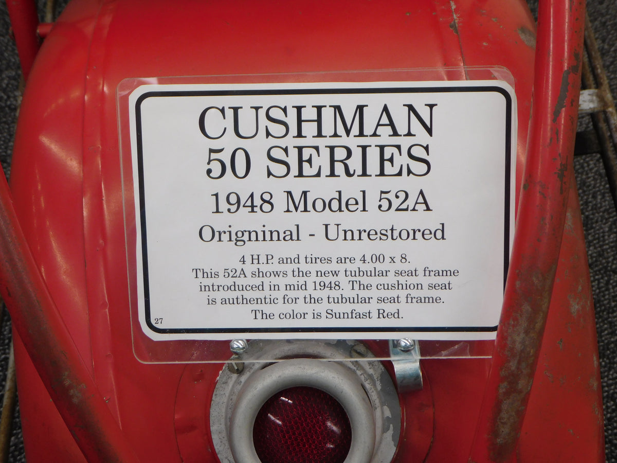 STK 10119 1948 Cushman Pacemaker Model 52A Scooter – Auto Barn Classic Cars