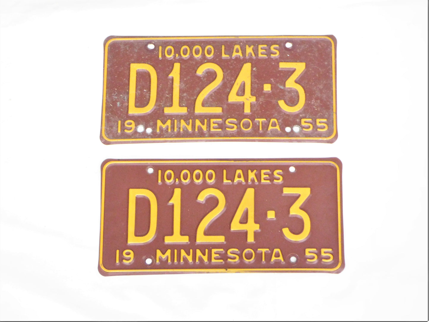 1955 Minnesota Plate Set