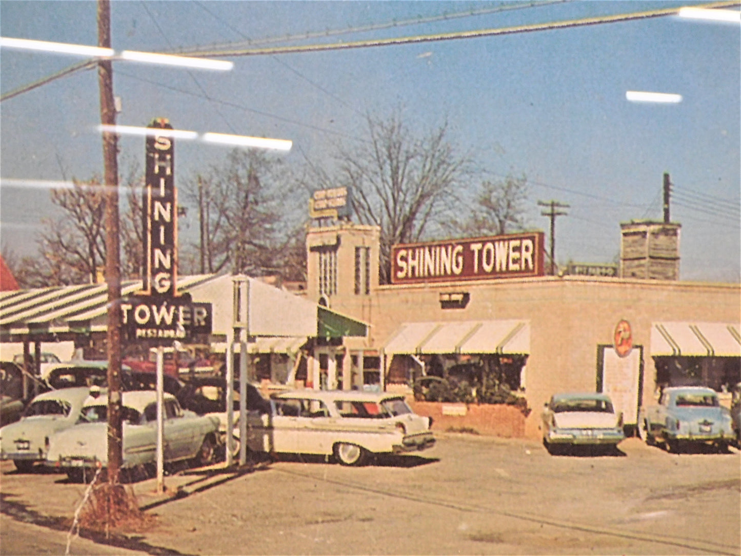 Shining Tower Restaurant Framed Print