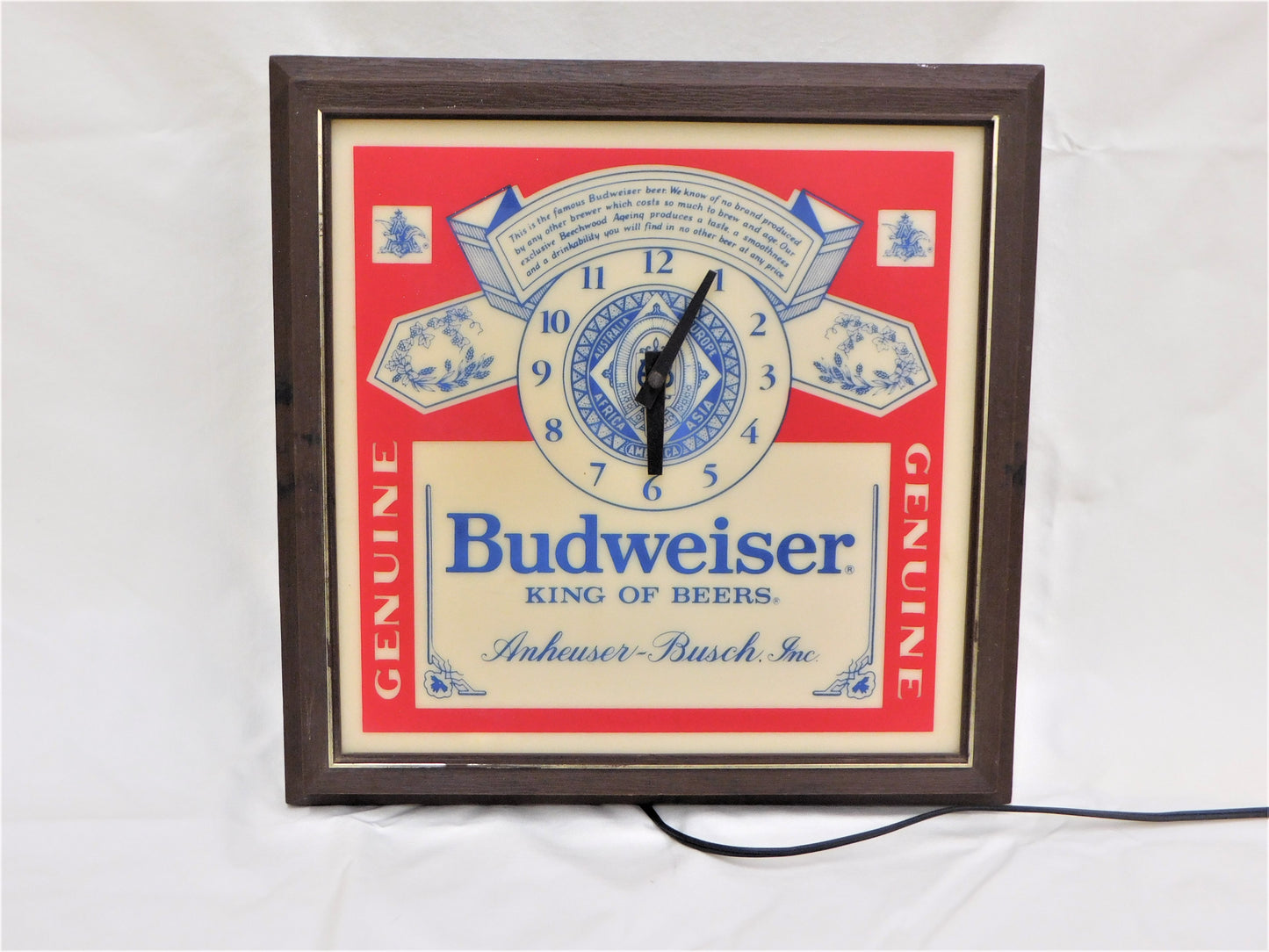 1980 Budweiser Clock