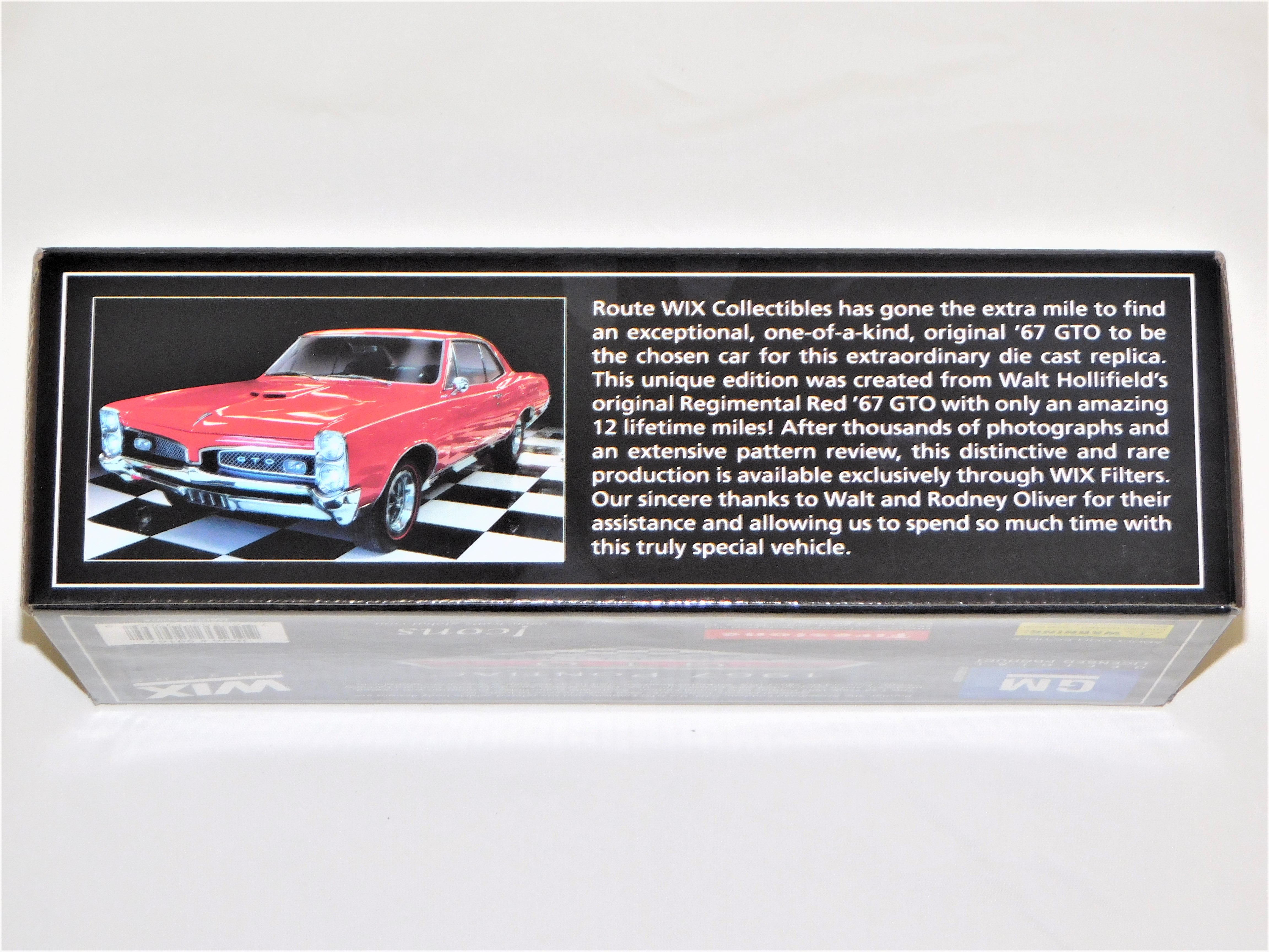 1967 PONTIAC GTO 6.5 top LITRE DIECAST 1:24 (( Amazing Quality )) WIX FILTERS B