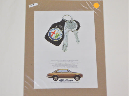 STK 39  1973 Original Alfa Romeo Ad