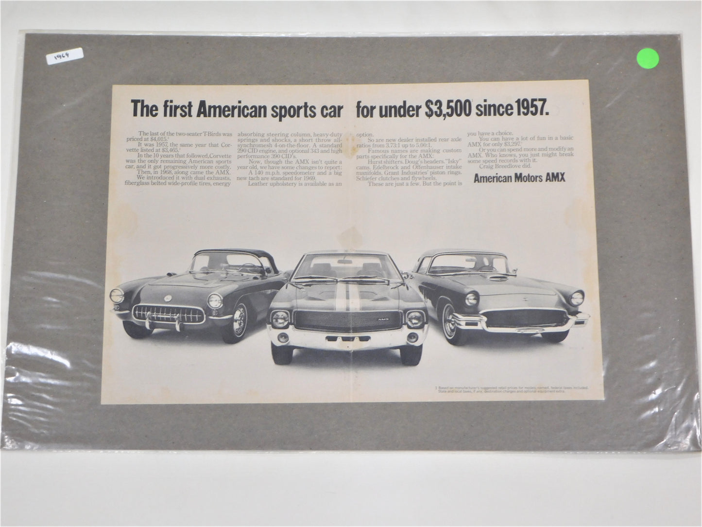 1969 Original AMX Ad