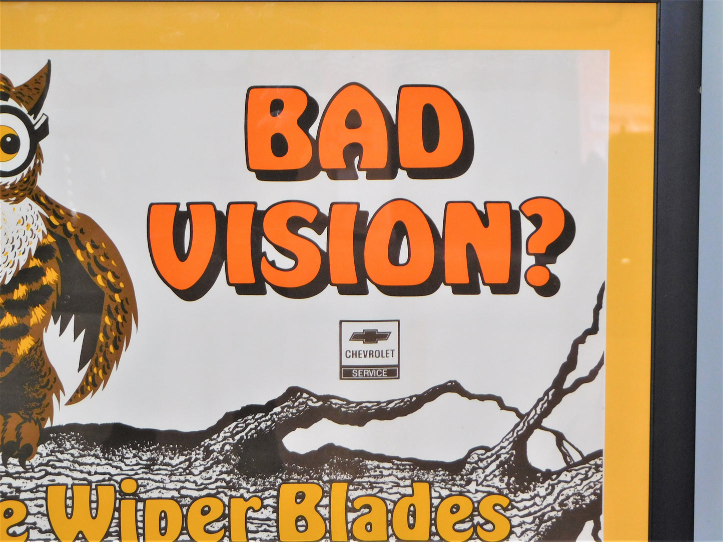 Chevrolet Service "Bad Vision?" Framed Poster