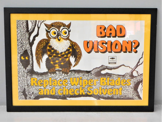 Chevrolet Service "Bad Vision?" Framed Poster
