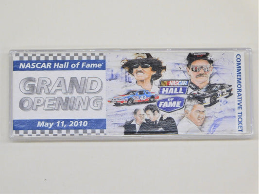 2010 NASCAR Hall of Fame Grand Opening Commemorative Ticket