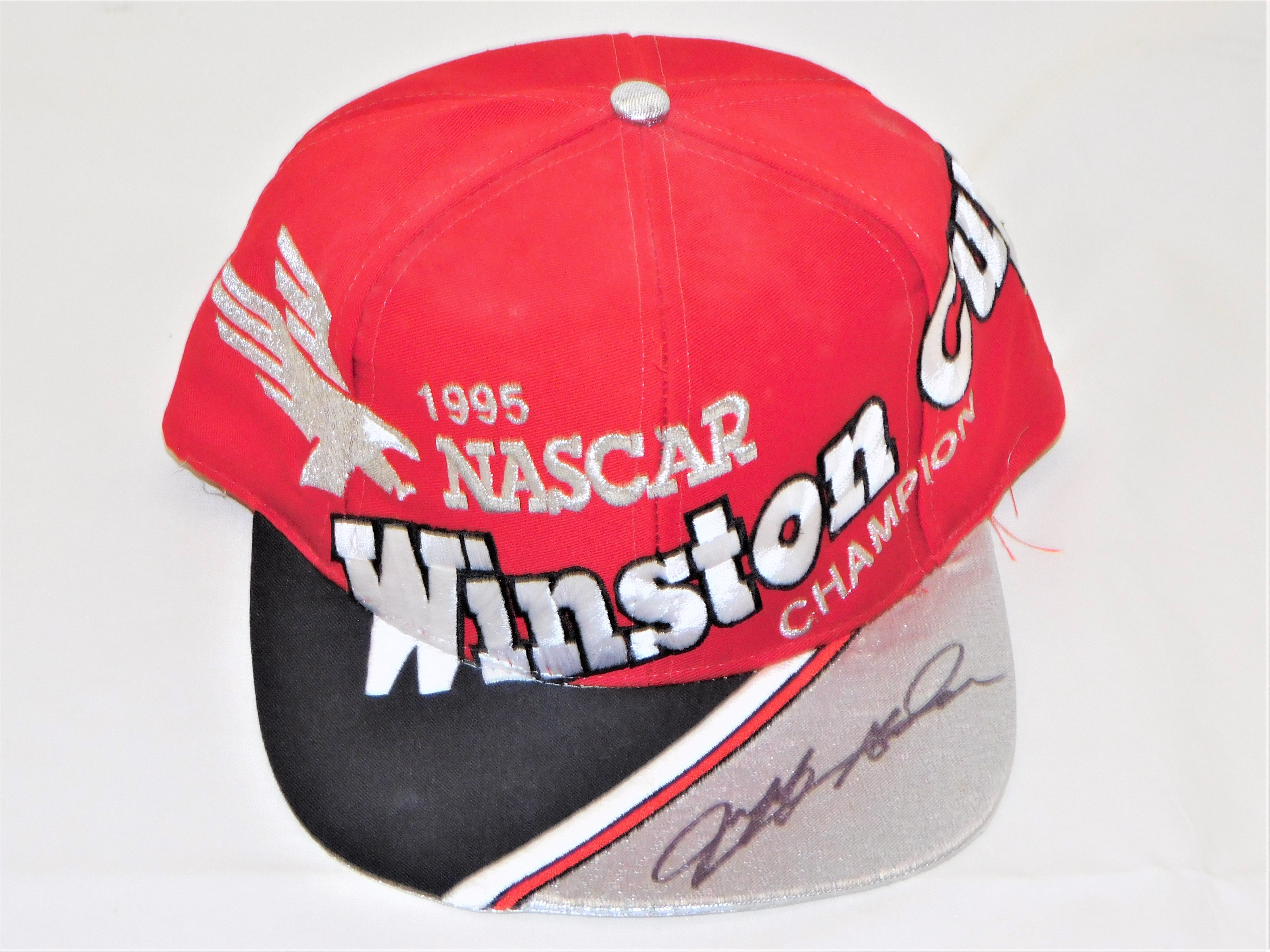 STK 10263 1995 Winston Cup Champion Victory Lane Autographed Hat